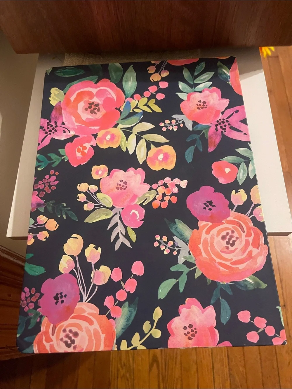 Floral Clipboard with Gold Clip